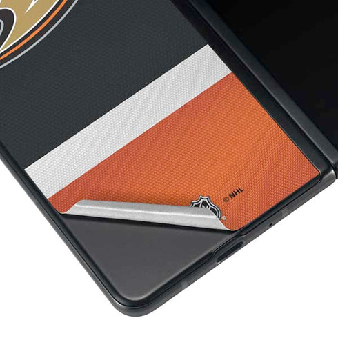 NHL Anaheim Ducks Jersey Galaxy Z Fold4 5G Skin